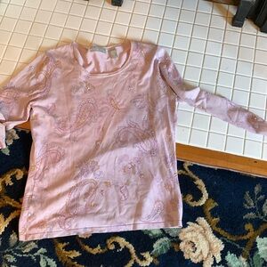 Kate Hill silk and nylon 3/4 sleeve sweater.Worn a bunch but still in good shape